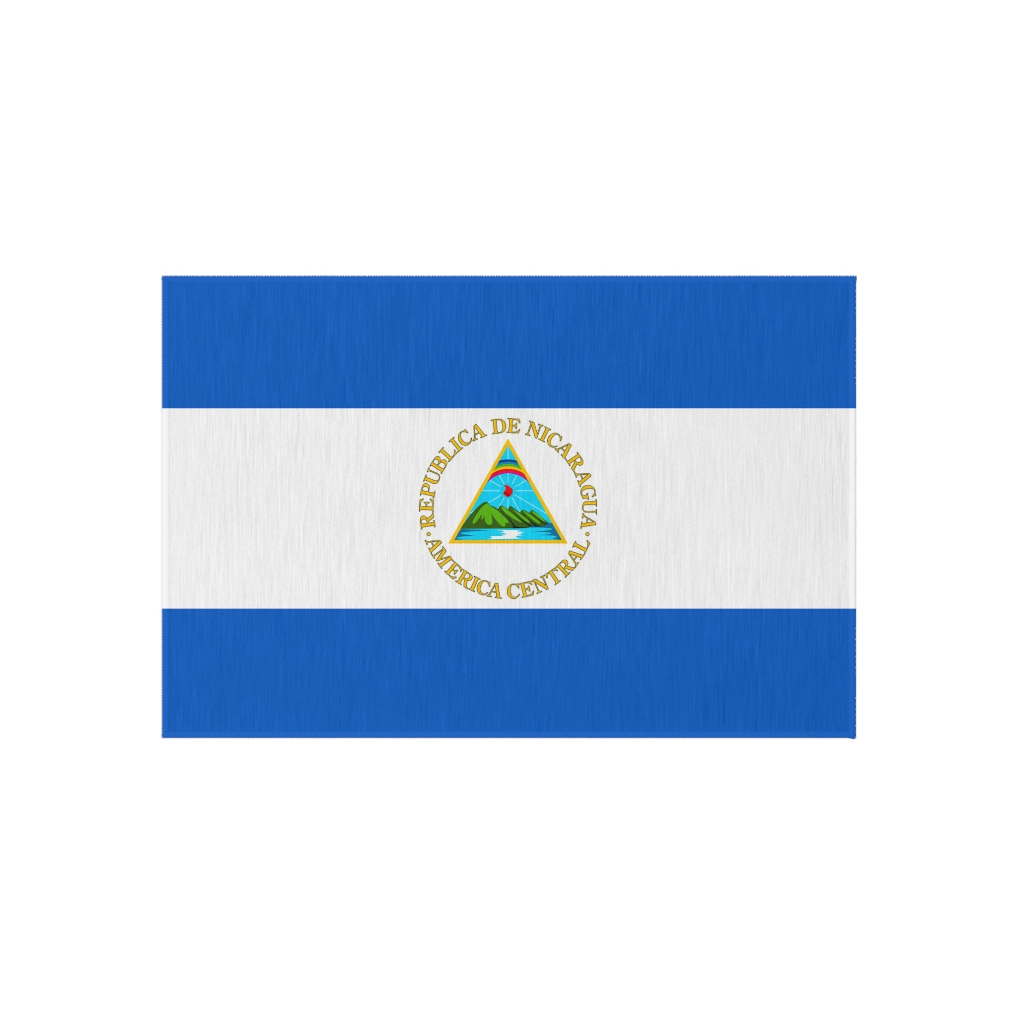 Paillasson antidérapant extérieur drapeau du Nicaragua | Managua | León | Tipitapa | Cadeau pour les Nicaraguayens | 24"x36"