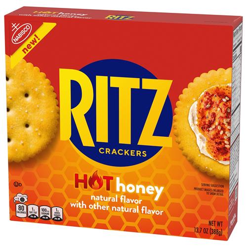 Biscuits Ritz Hot Honey, Snacks pour enfants et adultes, Snacks pour le déjeuner, 388 g