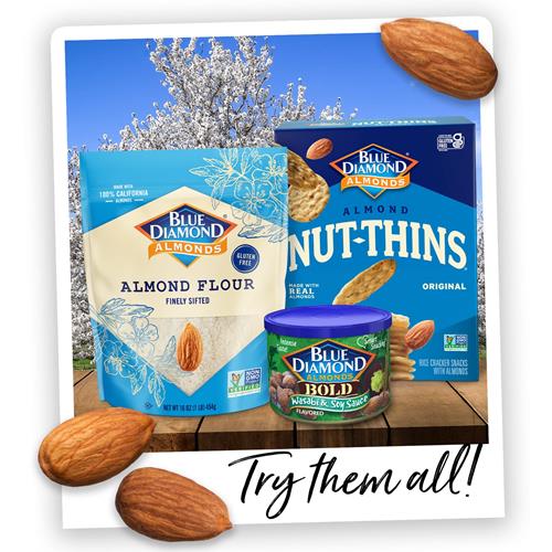 Amandes Blue Diamond, grillées salées, 453 g