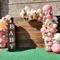 Kit Guirlande De Ballons Rosewood Beige Et Or Chrome 134 Pcs Pour Filles Garden Tea Party Anniversaire Mariage Ballon Baby Shower Fille Décoration D'anniversaire