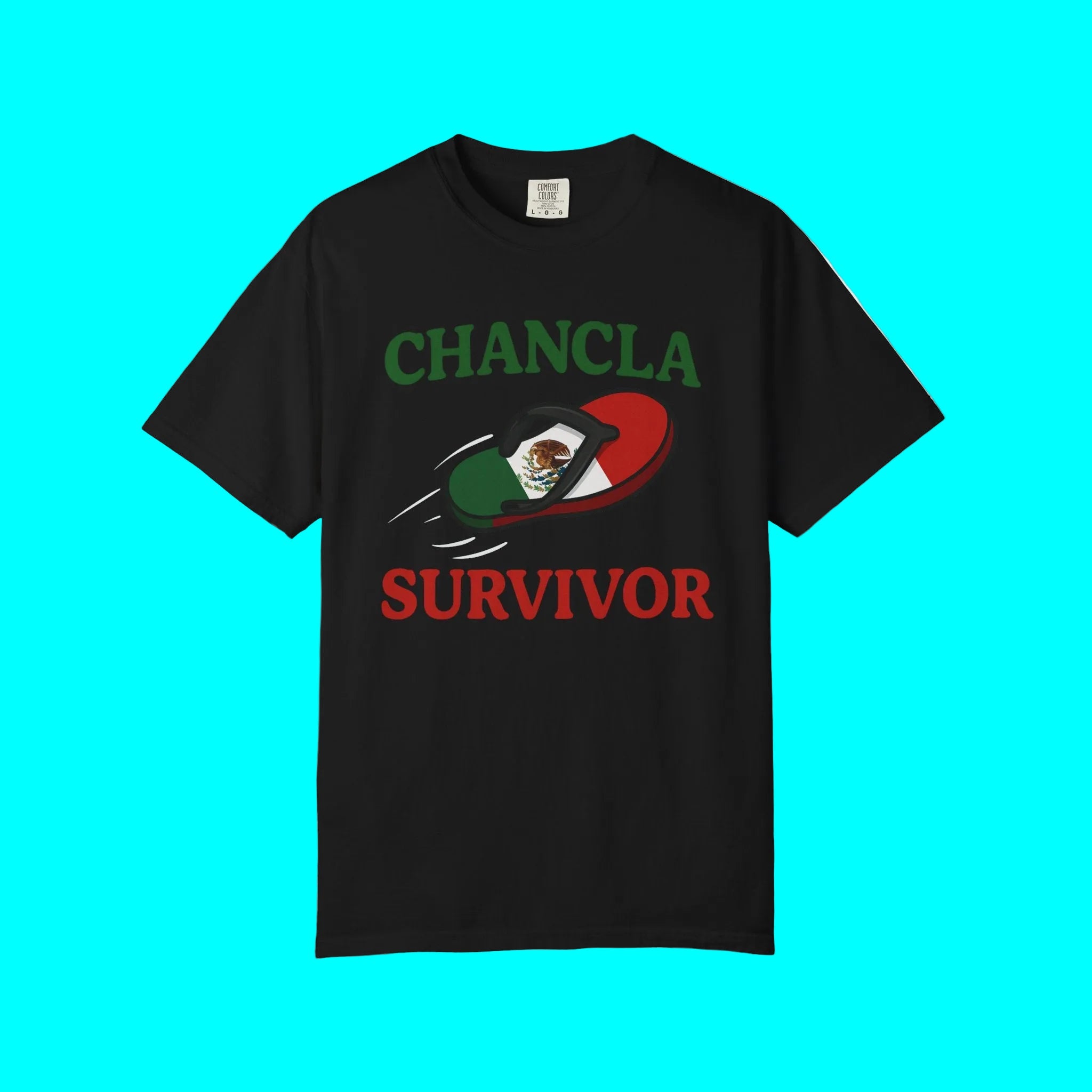 T-shirt Survivant de la Chancla Mexicaine | Design de Blague Chancleta Fierté Latino T-shirts Drôles Viraux | Mexique | Unisexe