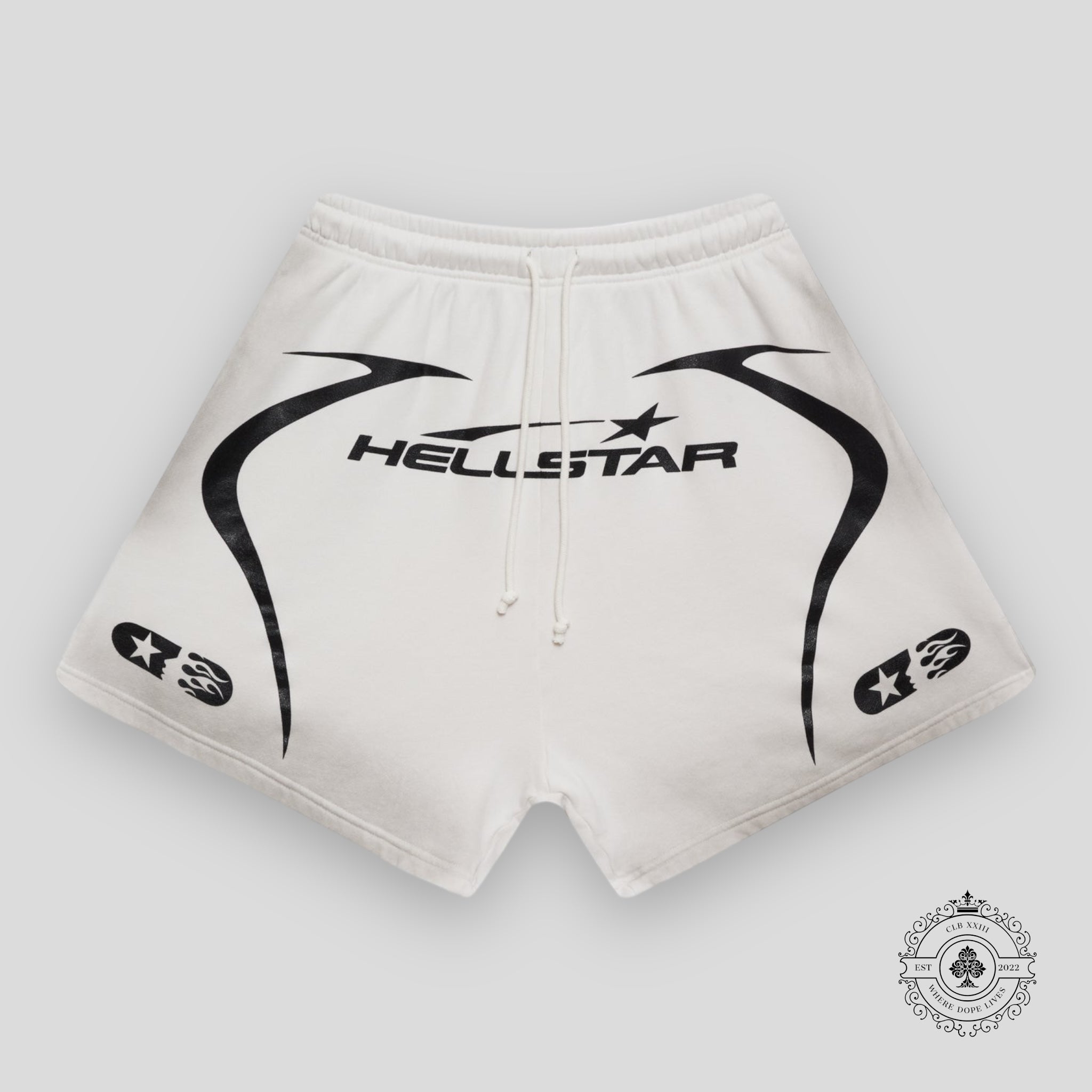 Short de jogging Hellstar Warm Up blanc