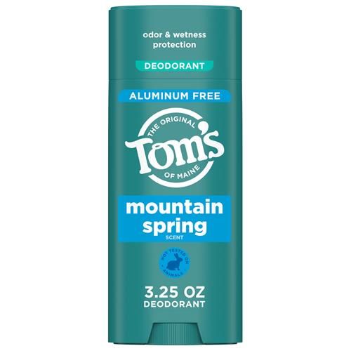 Tom’S Of Maine Désodorisant Naturel Montagne Printemps Pour Hommes Et Femmes, Sans Aluminium, 92 g