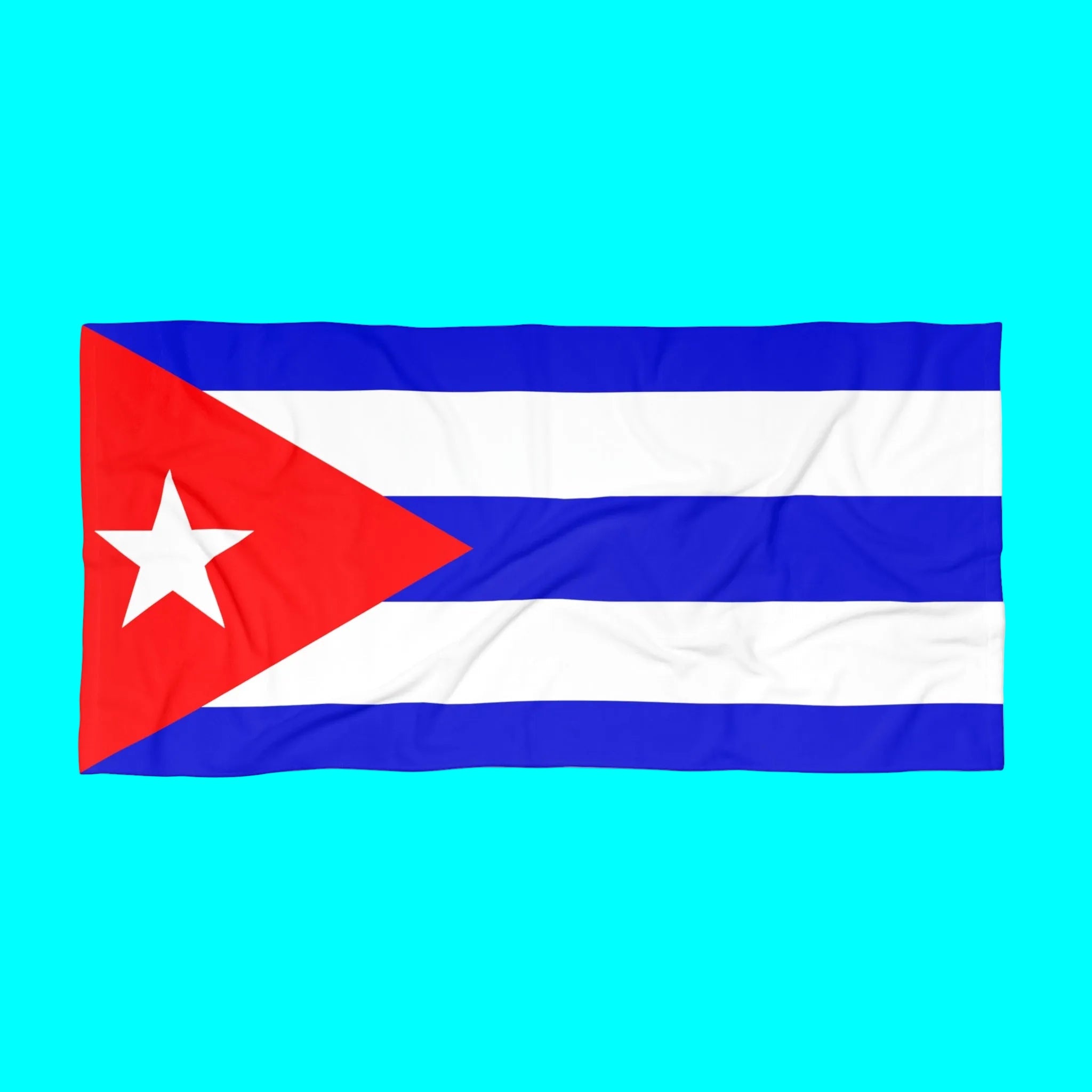 Cuba Flag Beach Towel | Quality & Long Lasting - 2 Sizes | Cuban Pride | Gift for Cubanos