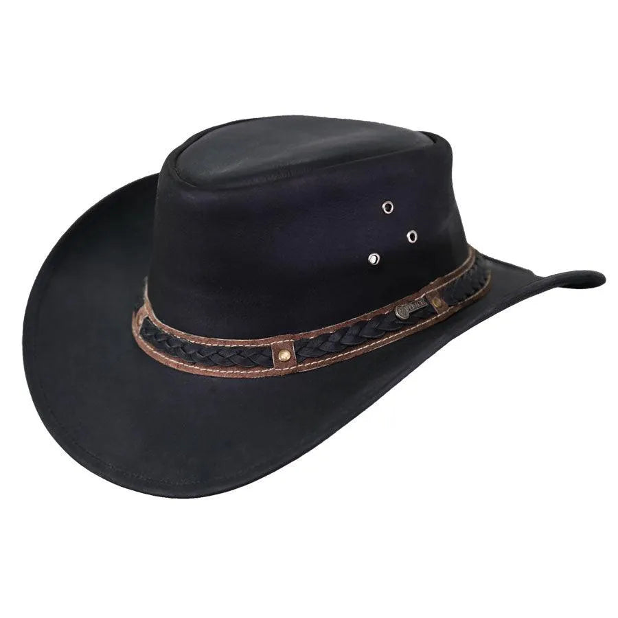 Outback Wagga Wagga - Chapeau d'extérieur en cuir (liquidation)