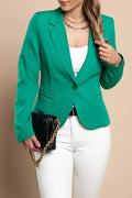 Blazer col classique Softina, vert