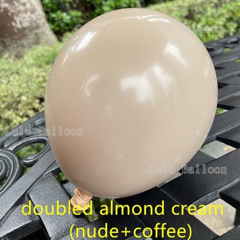 Kit de Guirlande d'Arche de Ballons Marron Café et Peau 138 Pièces pour Fête Prénatale, Anniversaire Enfants, Décoration de Fête d'Anniversaire Universelle Filles et Garçons