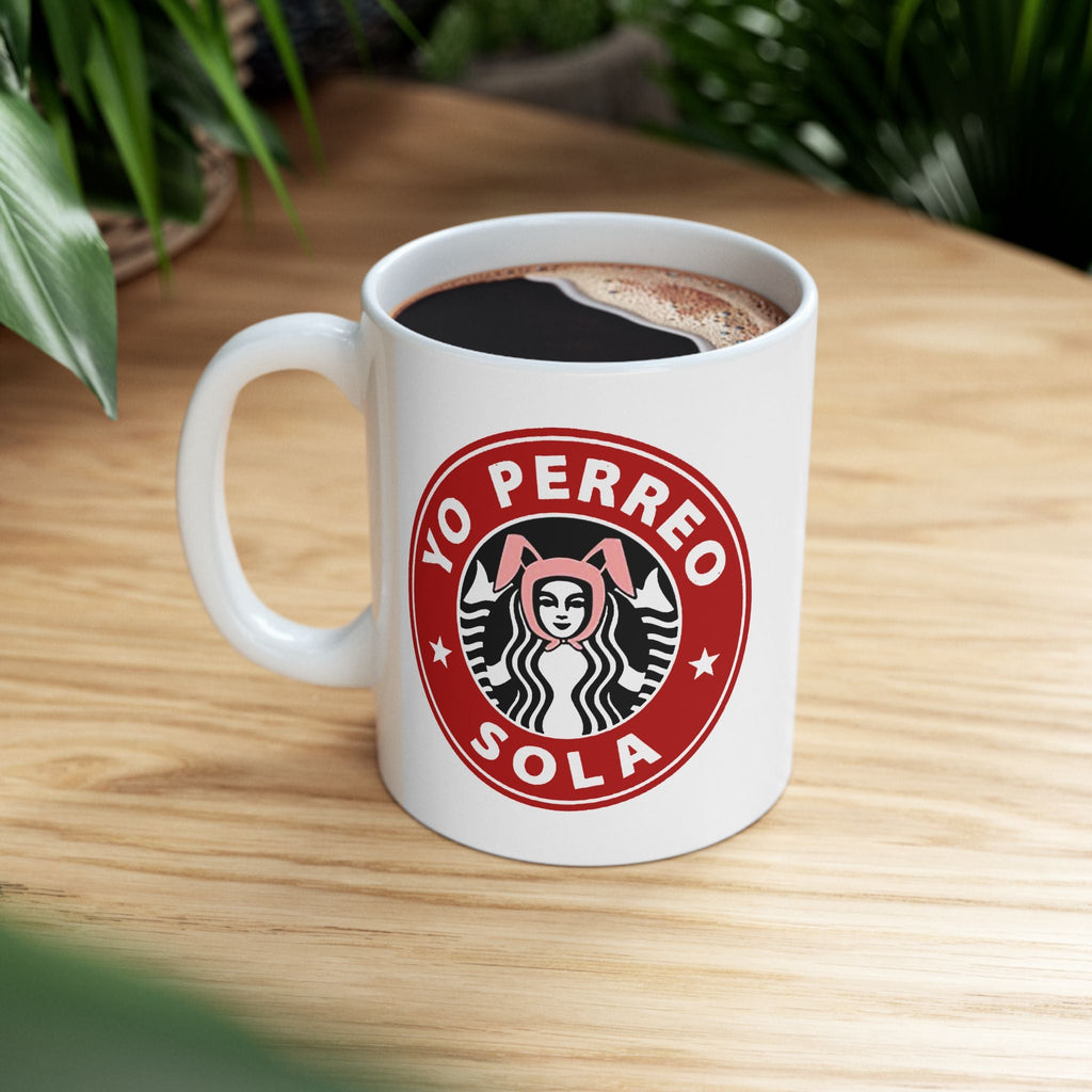 Mug "Yo Perreo Sola" | Paroles de Bunny, produits latinos drôles et viraux | 325 ou 440 ml
