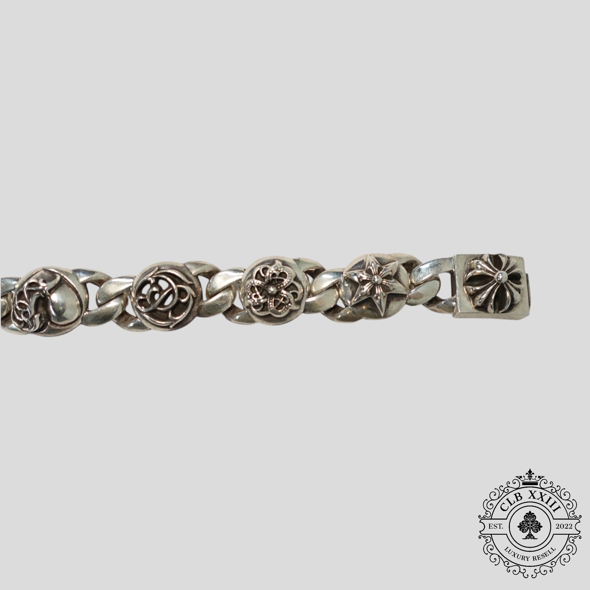Bracelet Multi-Maillons Chrome Hearts en Argent