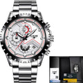 Montre Élégante pour Homme, Cadran avec Chronomètres et Affichage du Jour, Aiguilles Fluorescentes, Excellent Look, Design Unique, Cadeau Idéal pour Votre Homme