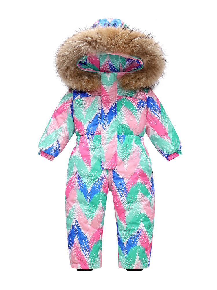 Tendance moderne NOUVEAU Vêtements pour enfants Veste Neige Manteau Combinaison Salopette pour filles et garçons Combinaison de ski d'hiver pour enfants