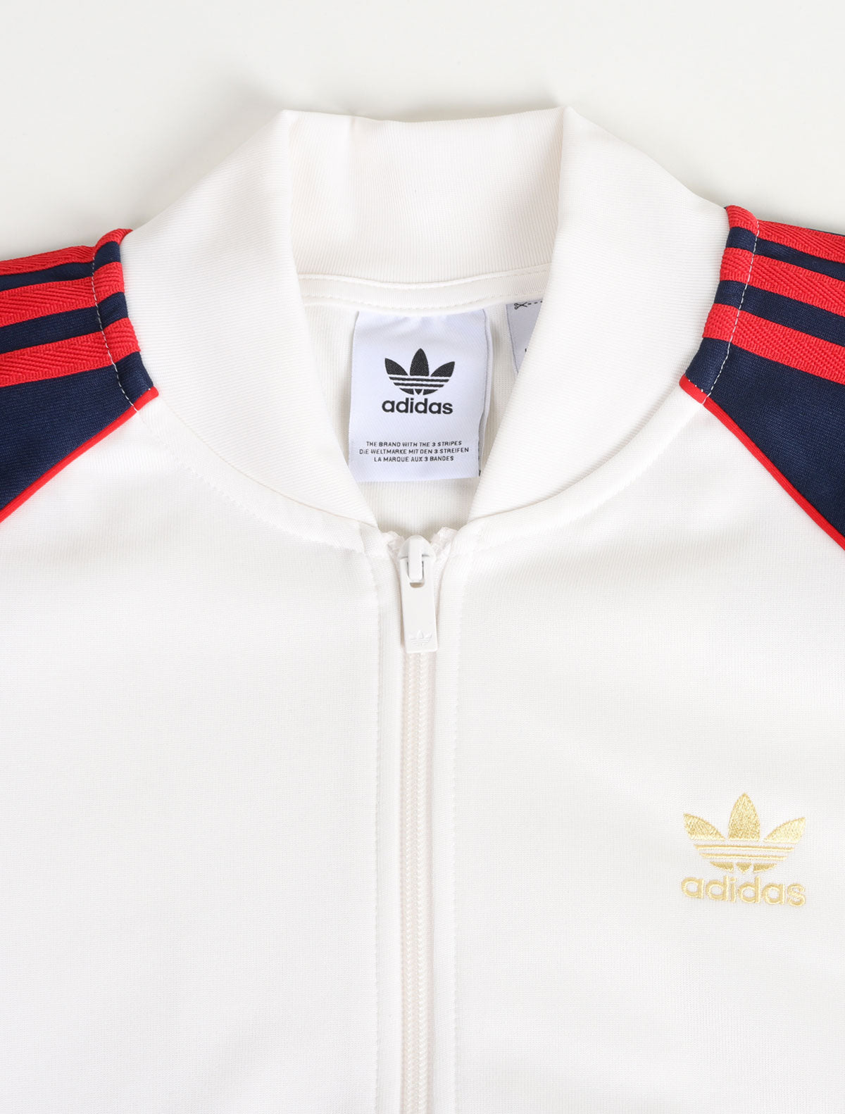 Veste de survêtement classique Adidas Adicolor - Blanc nuage