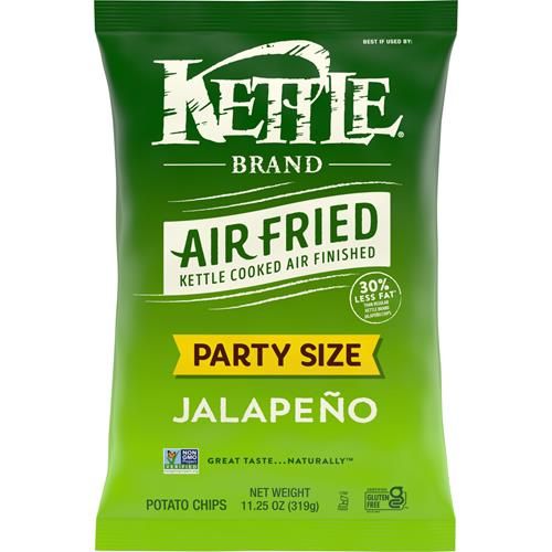 Chips de pommes de terre Kettle Brand, chips jalapeño cuites à l'air, sac format familial de 319 g
