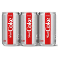 Coca-Cola Diet Coke Mini canettes – Paquet de 6, 222 ml