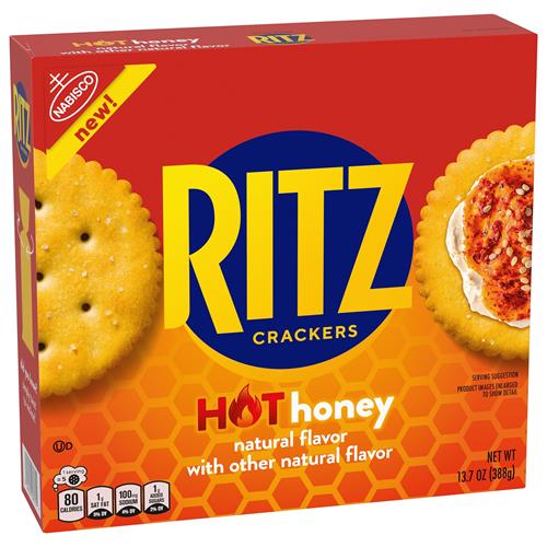Biscuits Ritz Hot Honey, Snacks pour enfants et adultes, Snacks pour le déjeuner, 388 g
