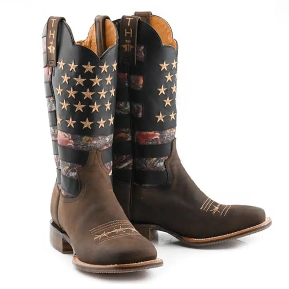 Tin Haul Open Season/Deer Hunter - Bottes de cowboy en cuir pour homme