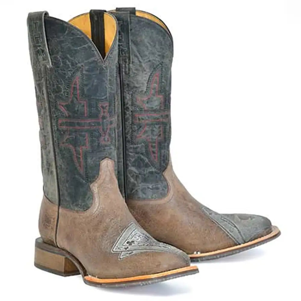 Bottes de cowboy en cuir pour homme Tin Haul Blackjack/Winning