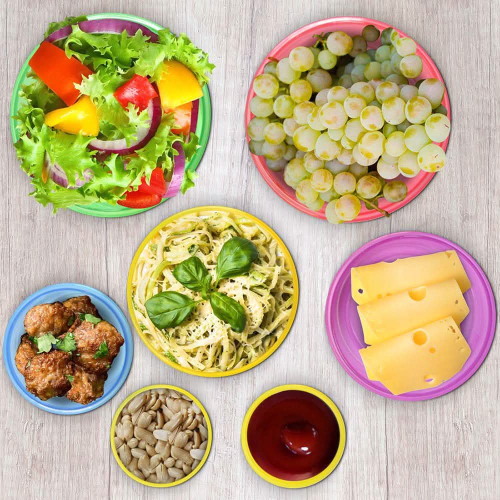 Ensemble de 14 pièces : Boîtes de conservation pour le contrôle des portions