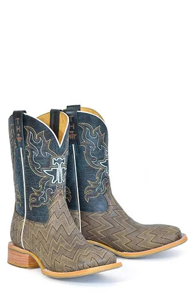 Bottes de cowboy en cuir pour homme Tin Haul Lightning Strikes