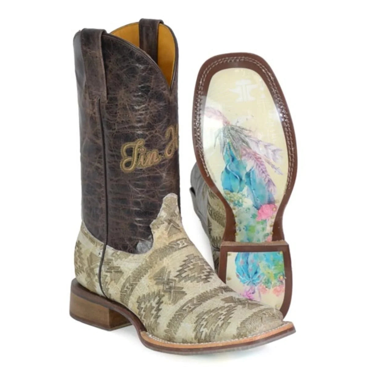 Bottes de cowgirl en cuir pour femme Tin Haul Sign of the Sun