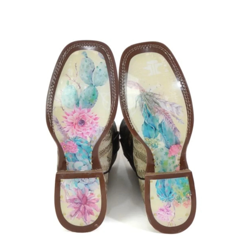 Bottes de cowgirl en cuir pour femme Tin Haul Sign of the Sun