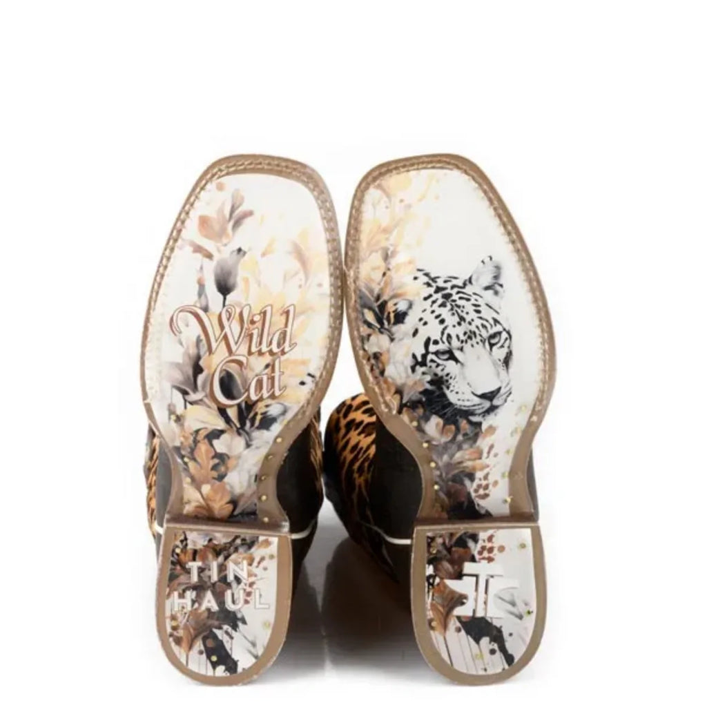 Bottes de Cowgirl en Cuir pour Femme Tin Haul Wild Cat