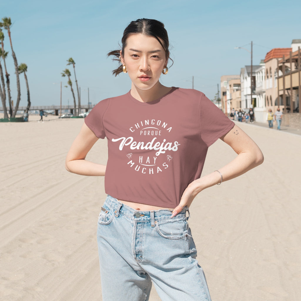 Chingona Porque Pendejas Hay Muchas | Haut court fluide pour femmes | 3 couleurs