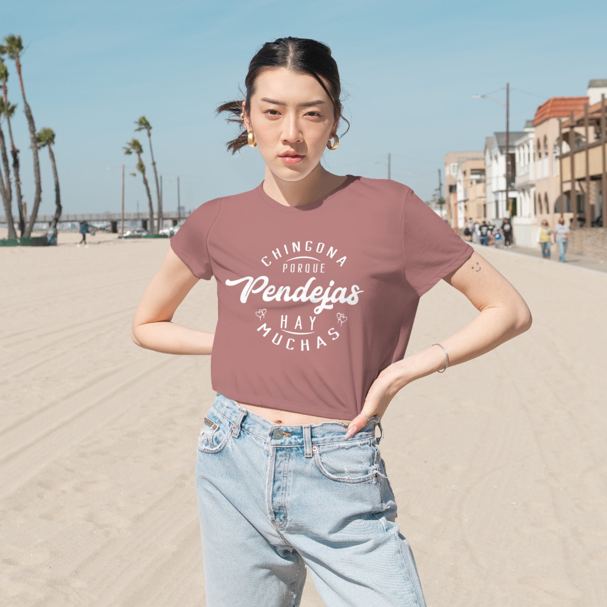 Chingona Porque Pendejas Hay Muchas | Haut court fluide pour femmes | 3 couleurs
