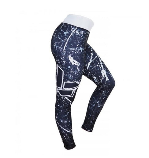 Legging respirant à imprimé numérique – Pantalon extensible femme