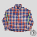Chemise en flanelle Chrome Heart à logo sur la manche bleue/rouge