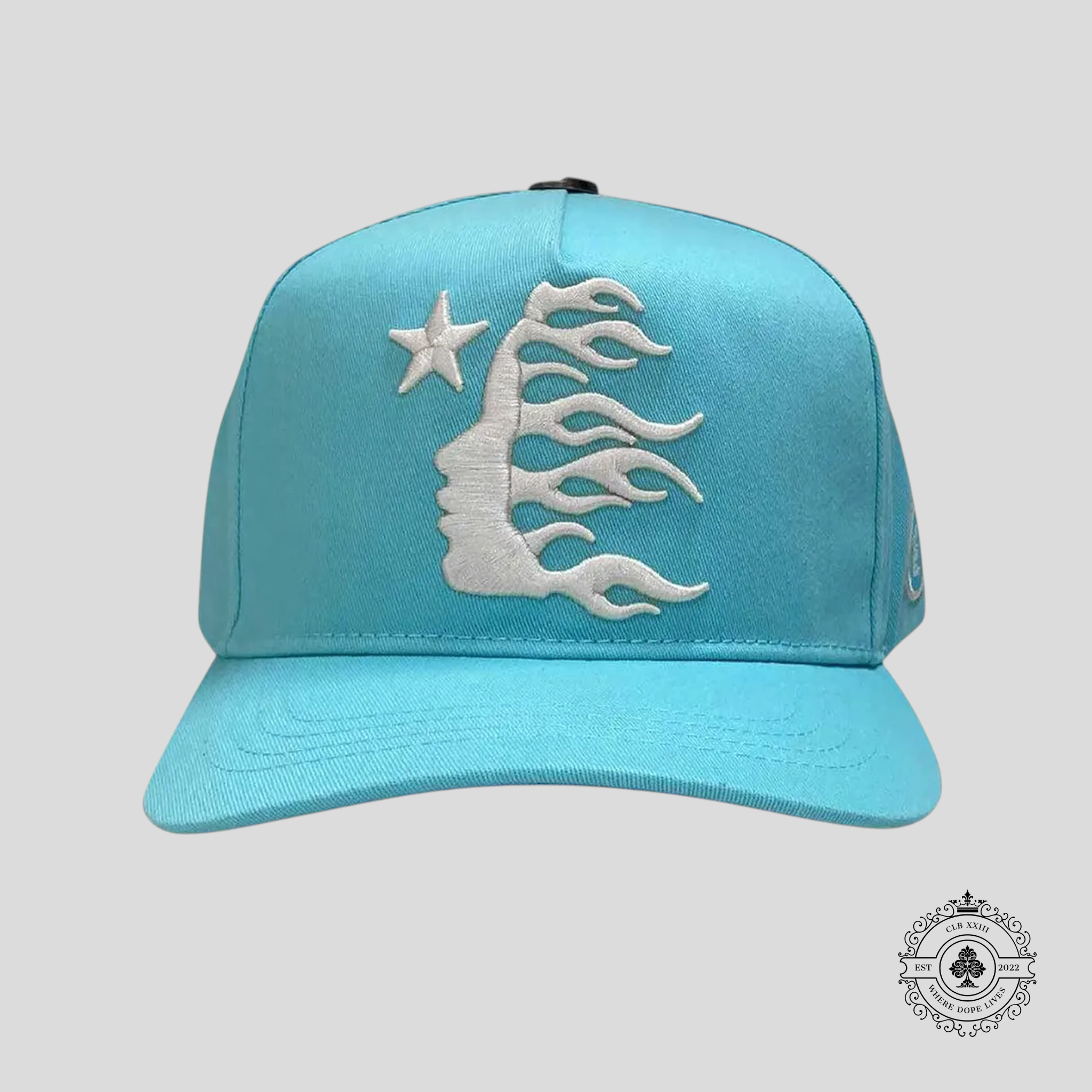 Casquette Hellstar Snapback Bleu Clair