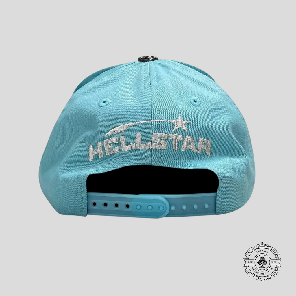 Casquette Hellstar Snapback Bleu Clair