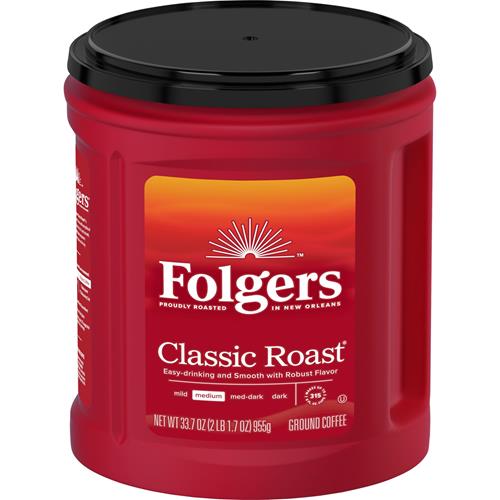 Café moulu Folgers Classic Roast, 33,7 oz