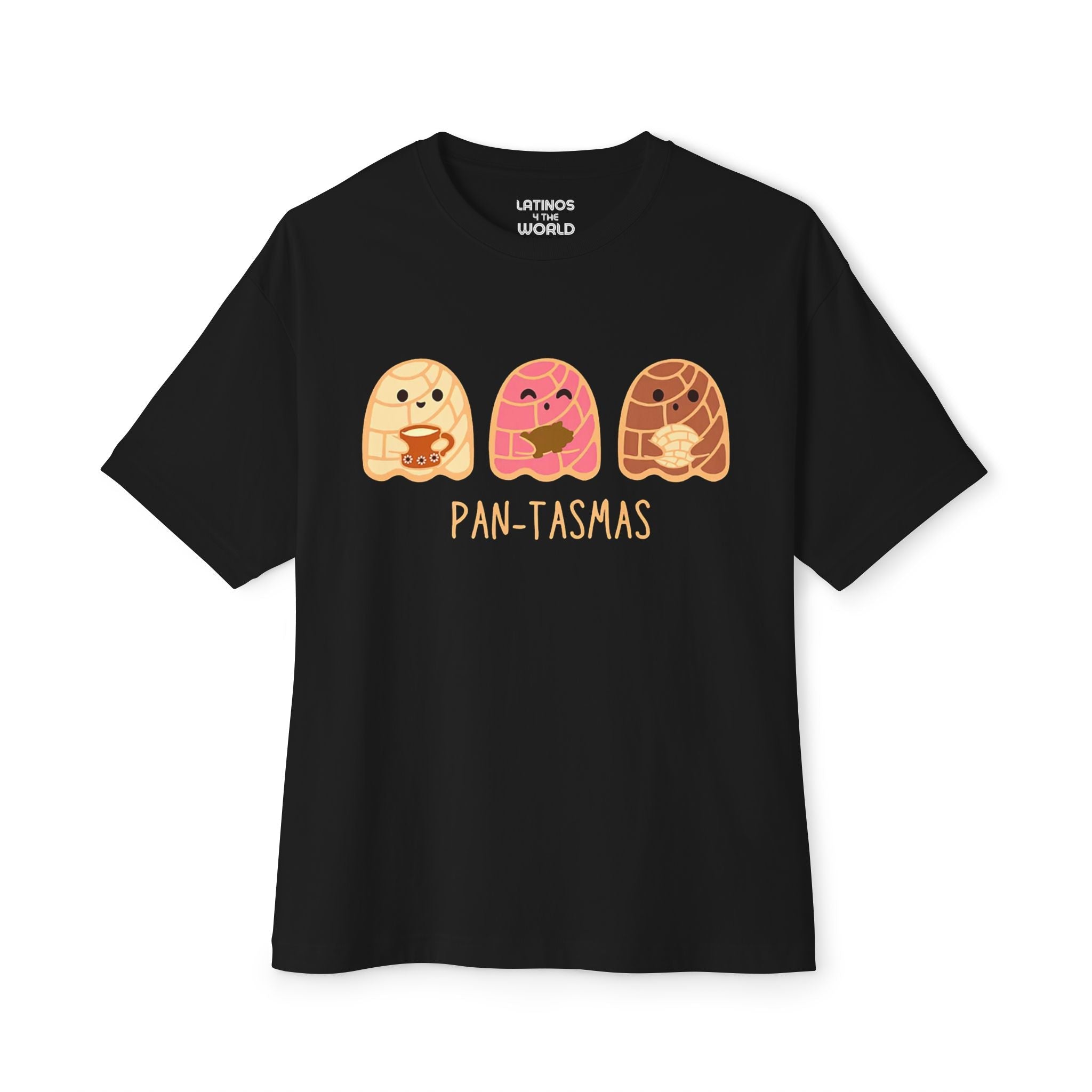 T-shirt Pantasmas Ghost Pan Dulce Conchas | Halloween, Boo Effrayant Horreur Costume Latino | Unisexe - 3 Couleurs