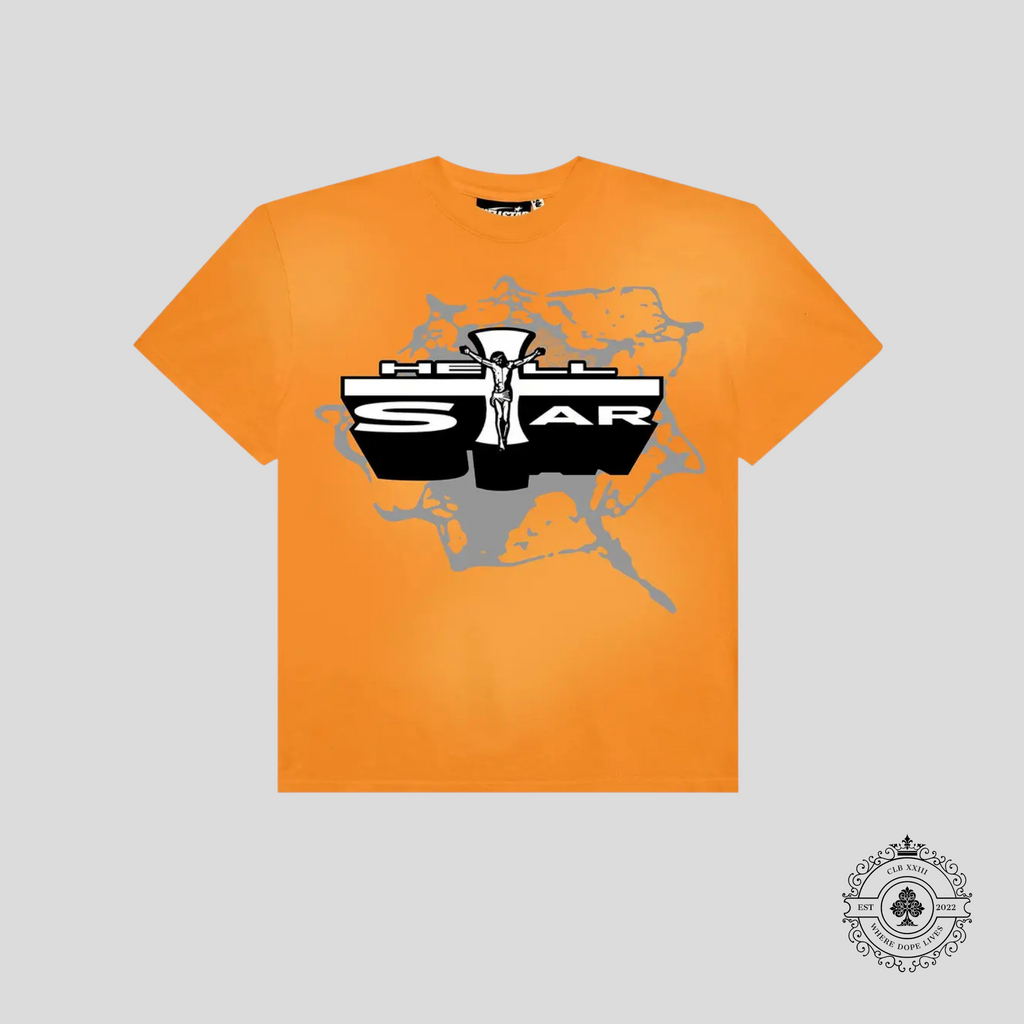 T-shirt Hellstar Jesus orange
