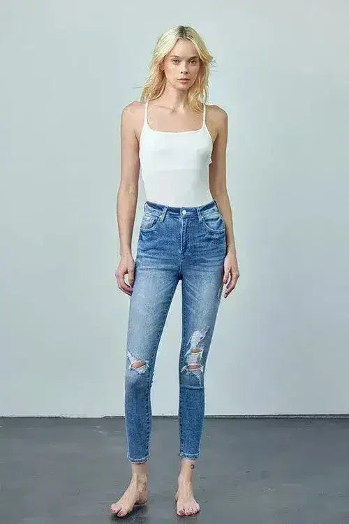 JEAN SKINNY CHEVILLE TAILLE HAUTE