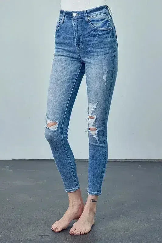 JEAN SKINNY CHEVILLE TAILLE HAUTE