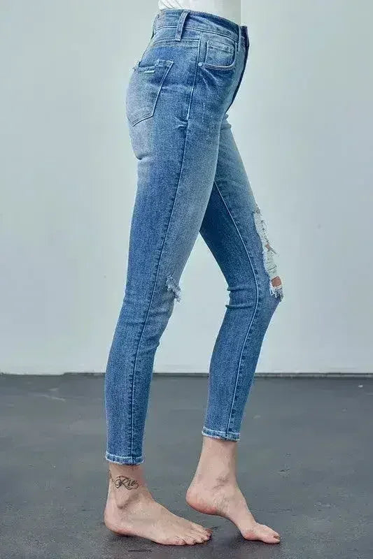 JEAN SKINNY CHEVILLE TAILLE HAUTE