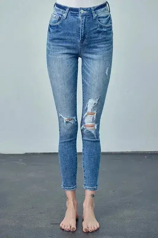 JEAN SKINNY CHEVILLE TAILLE HAUTE