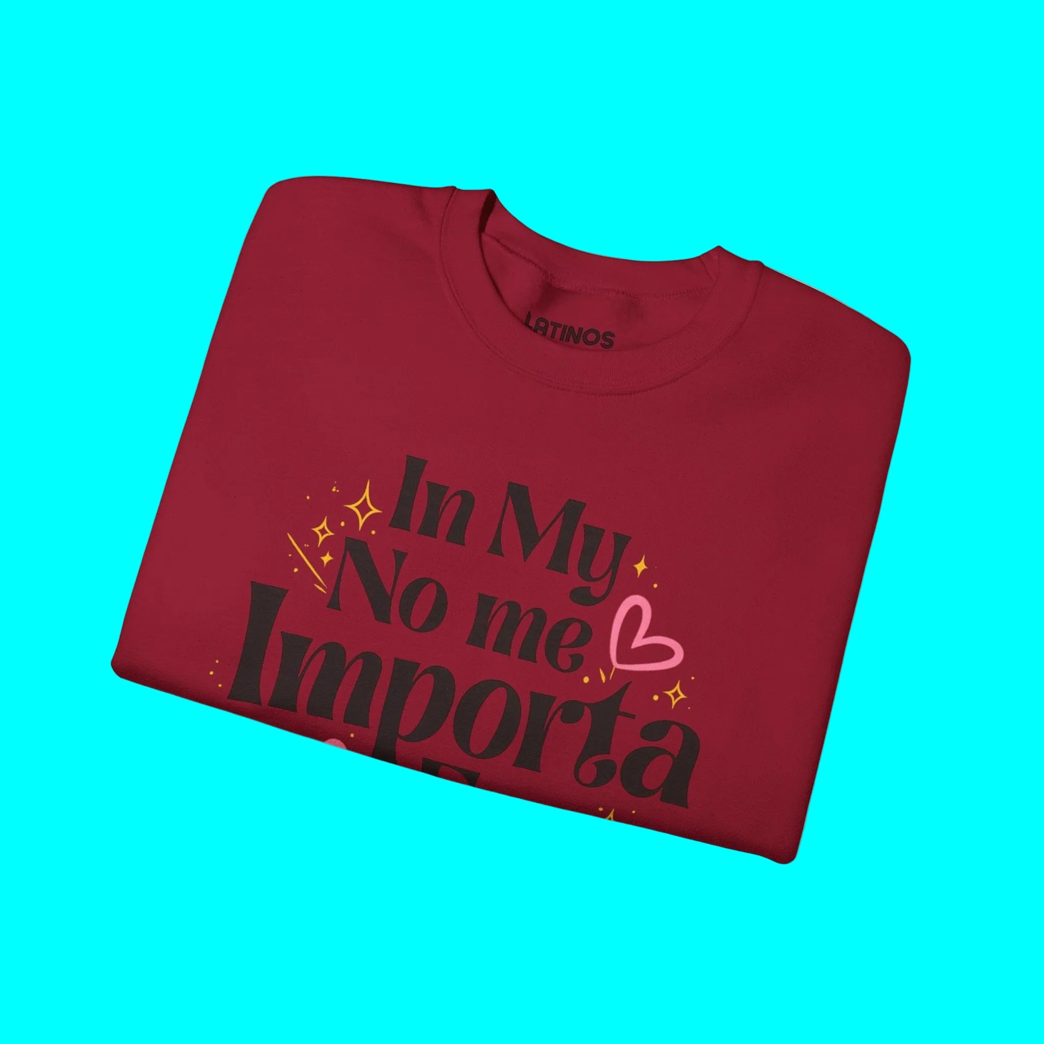 In My No Me Importa Era Crewneck Sweatshirt | Sweat-shirt col rond drôle pour femme latine | Doux, chaud, épais