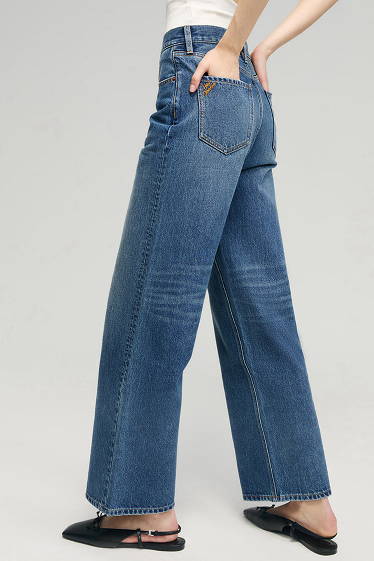 Le jean large Cityer Crop HJ009
