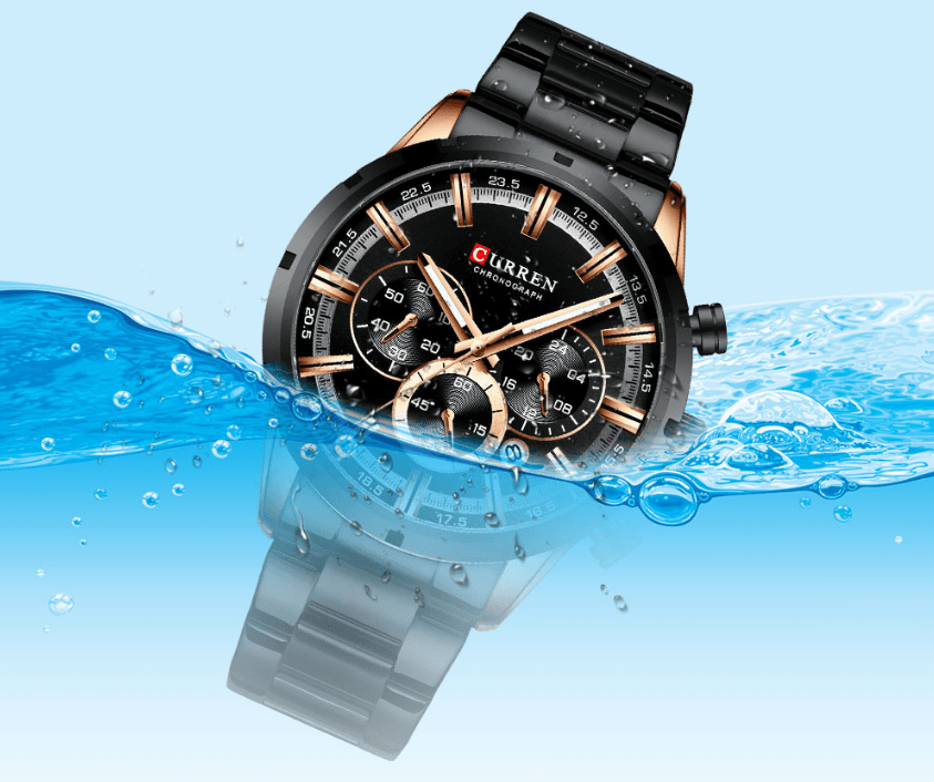 Montre de sport étanche en acier inoxydable pour homme avec chronomètre et affichage de la date spécial, design unique, cadeau parfait