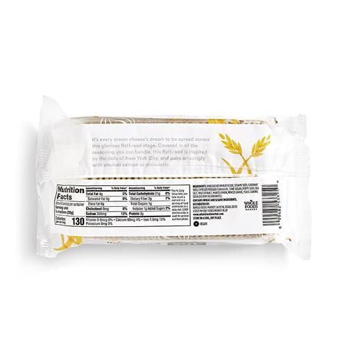 Biscuits apéritifs plats Whole Foods Market saveur « Everything », 184 g