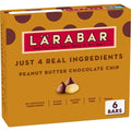 Larabar Beurre de cacahuète et pépites de chocolat, barre de fruits et noix sans gluten, 6 unités