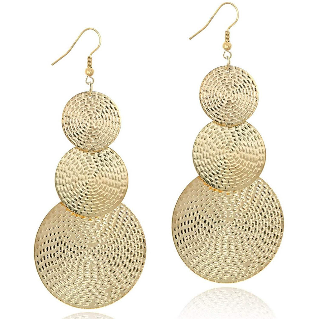 Boucles d'oreilles pendantes en or 14 carats
