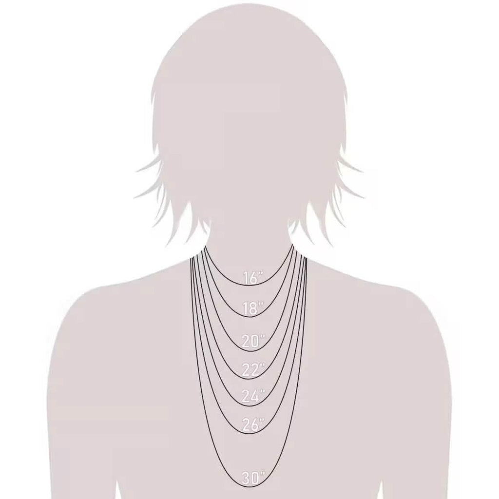 Collier en or massif 14 carats motif chevrons