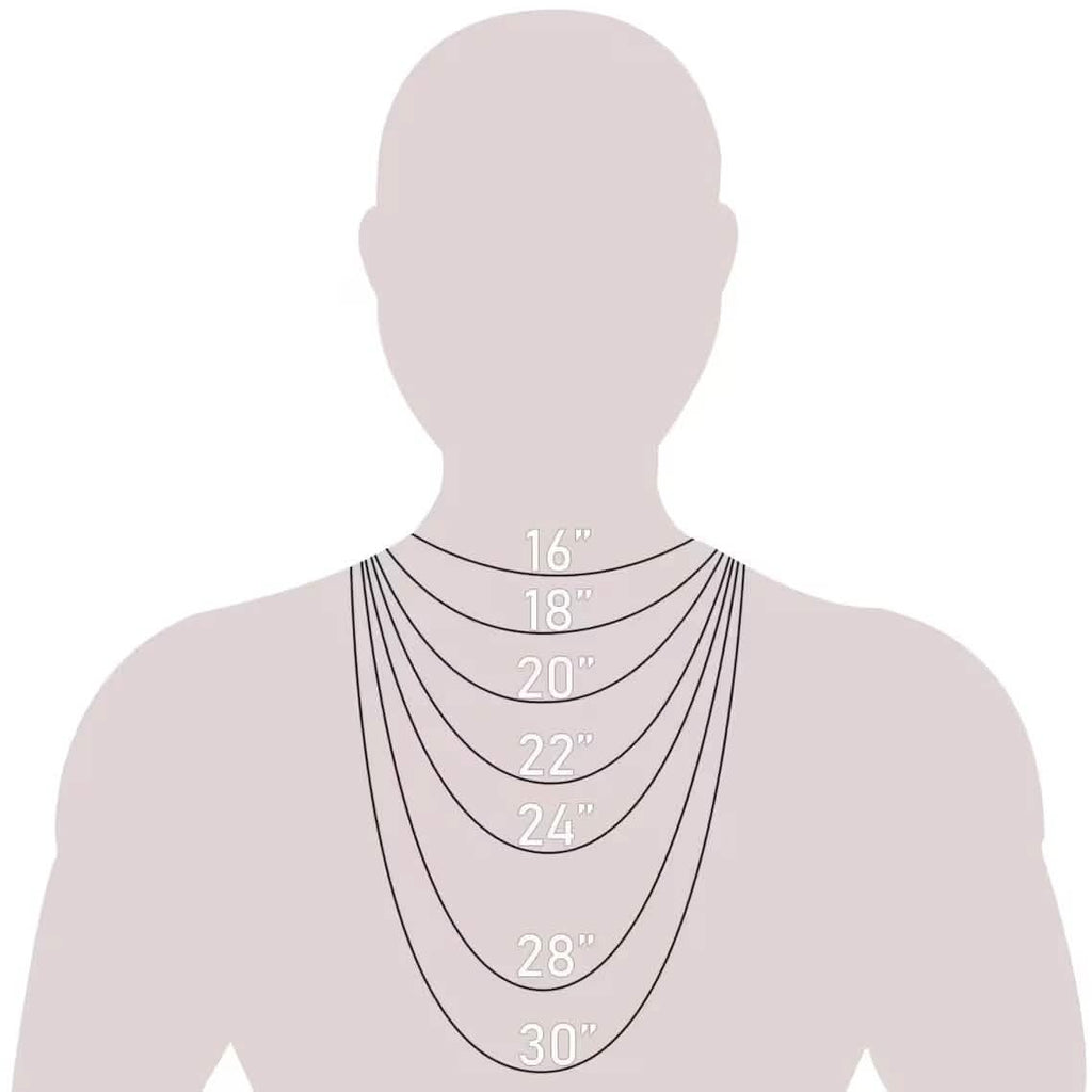 Collier en or massif 14 carats motif chevrons