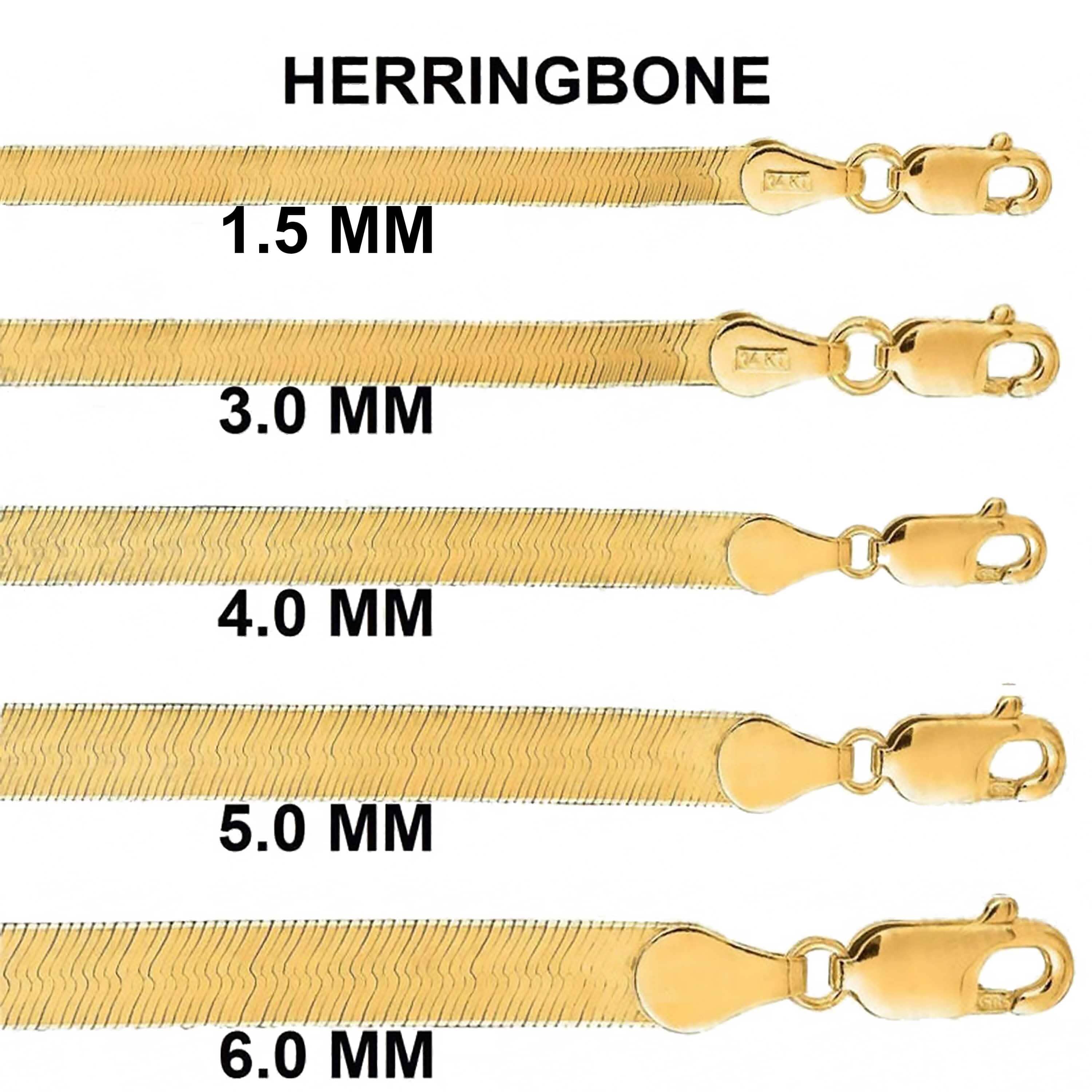 Collier en or massif 14 carats motif chevrons