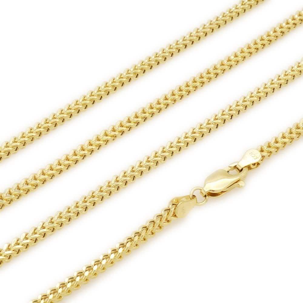 Collier chaîne Franco 2 mm en or jaune 14 carats