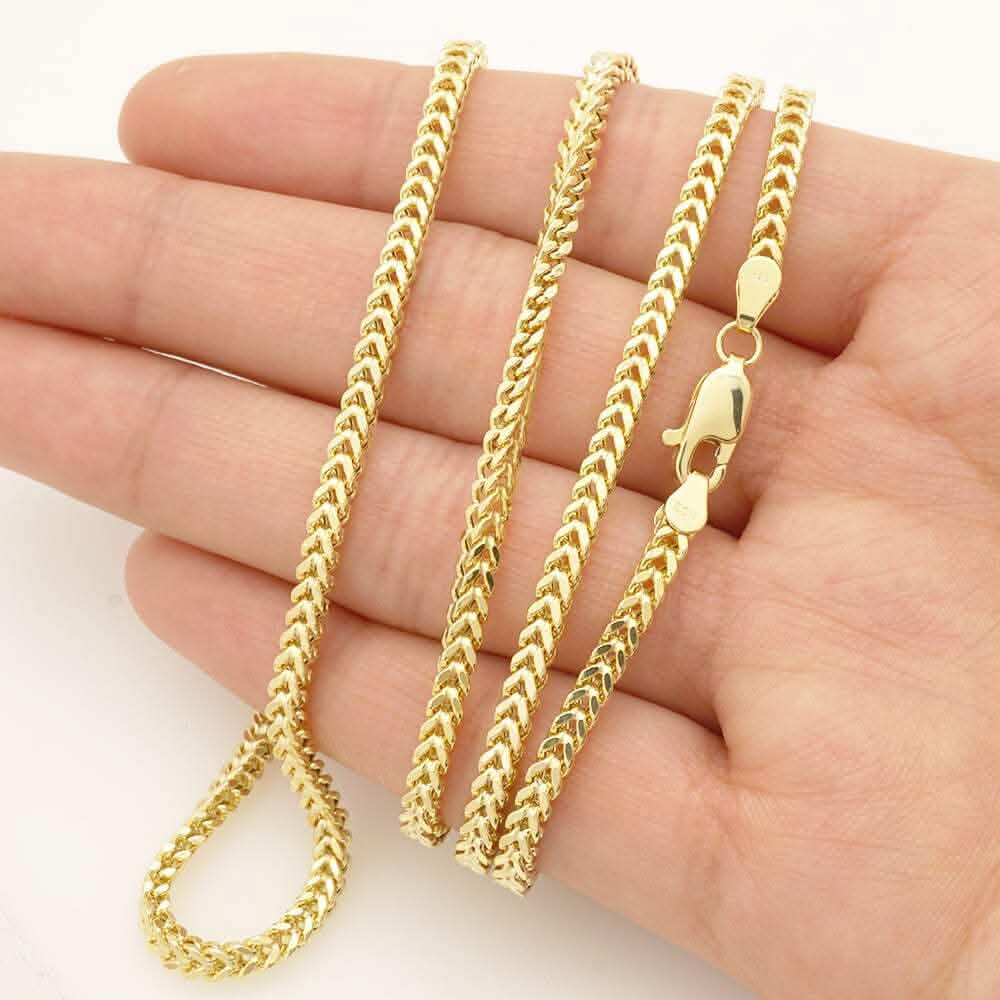 Collier chaîne Franco 2 mm en or jaune 14 carats